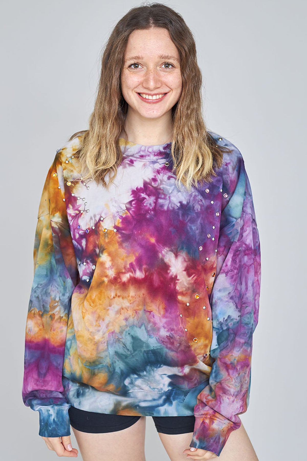 Jewel Toned Crewneck Sweatshirt