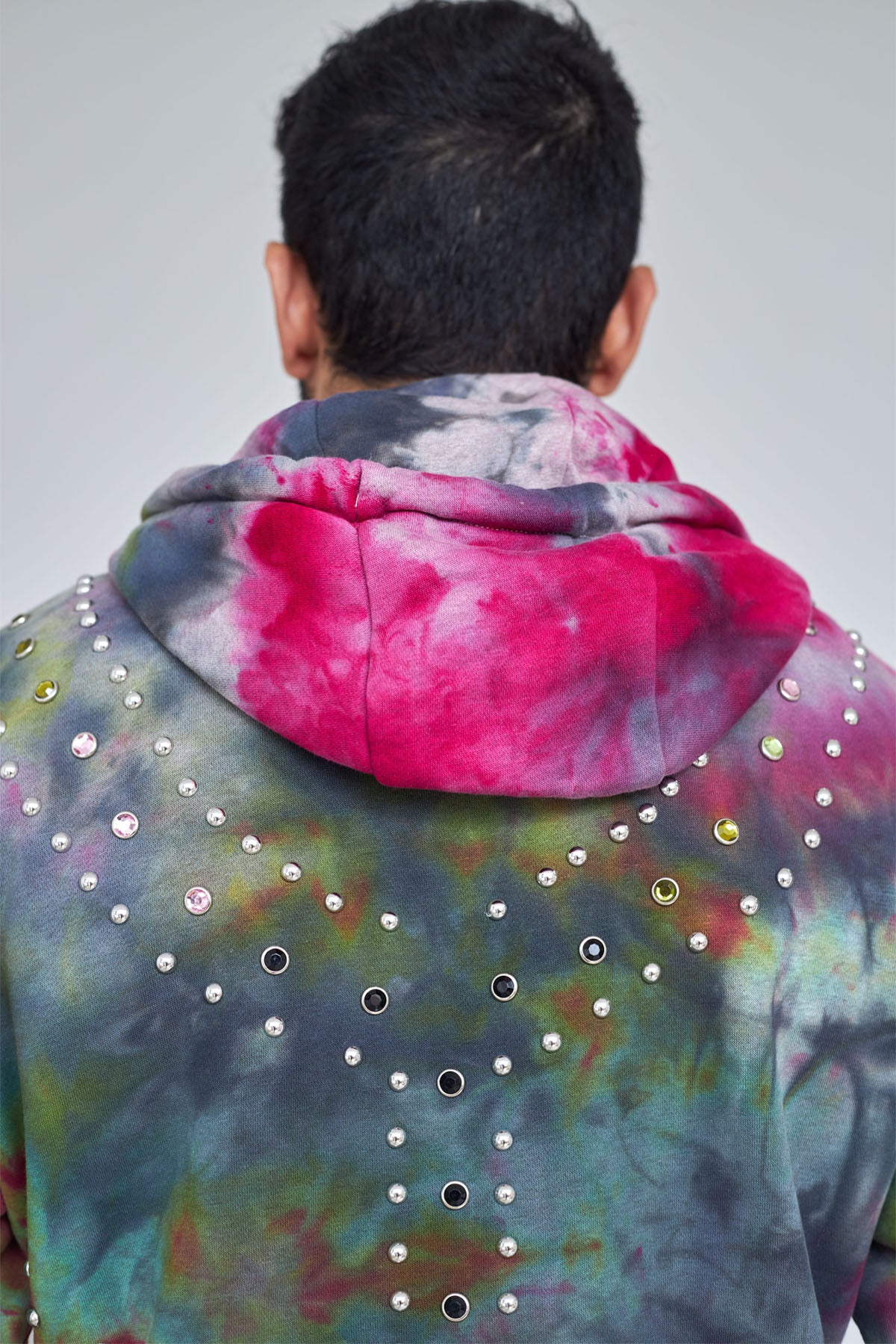 Multi Colored Hand Dyed Zip Up Hoodie – Color Ambassador